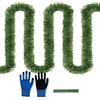 Fyunlle Ghirlanda Natalizia Verde, Ghirlanda Artificiale Pino Realistica, Ghirlande Natalizie per Interno e Esterno, Decorazioni per Albero di Natale Scale Camino Ringhiere (10m)