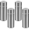 QINGLANG 4 piccole bottiglie d'acqua da 120 ml mini bottiglie sottovuoto per caffè piccole capacità portatili in acciaio inossidabile da viaggio mini fiaschetta isolata tazza per casa scuola ufficio campeggio