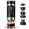 Genzo Caffettiera portatile capsule compatibile Nespresso Dolce Gusto e Caffè Macinato - Versione migliorata 2026 - Coffe Machine - Macchina da caffè portatile Multicapsule universale 20 bar con display LED