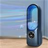 XOQUAI Ventilatore senza pale,Ventilatore silenzioso senza pale per camera da letto, timer 6H, 6 velocità, umidificazione, controllo tattile, ideale per ufficio e camera (blu)