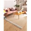 benuta Tappeto di lana Pop Karla - Beige 80 x 120 cm - Cotone, Lana - Rettangolare & Stile: tinta unita, Hygge & Cozy, Minimalista - Facile da pulire per soggiorno e camera da letto
