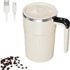 GENERIC da caffè con agitazione automatica - ricaricabile da 400 ml con display della temperatura | Copertura elettrica portatile | Bevande calde Cioccolata Home Travel Office