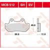 TRW Pastiglie Freno Organiche MCB 512