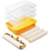 Voomey Kit di rulli per vernice Voomey, 9 pezzi da 18 pollici, vassoio per vernice da 18 pollici con rivestimento, rullo per vernice in microfibra, kit per pittura per la casa