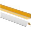 ProfiPVC Profilo Angolare PVC 25x25 mm, 200cm - Listello di protezione in plastica flessibile - Striscia autoadesiva - Riparo dei profili angolari e bordi, facile da installare - Grigio Chiaro