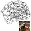 SYUTBOU Catena rotonda in acciaio inox, 2 metri, 5 mm, catena in acciaio inox, al metro con anelli di collegamento M5, catena saldante in acciaio inox per poltrona sospesa