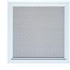 DEMLOU Griglia di Ventilazione in Alluminio Bianco RAL 9016 - 25 x 25 cm. | Formato quadrato compatto - rete protettiva - verniciabile con pittura ad acqua - camino e stufa - trattamento 200 °C