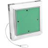 QWORK® Botola d'Ispezione 15 x 15 cm, telaio in alluminio, cartongesso 12,5 mm