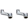 BiaoTeng Eccentrico Rubinetto Doccia a parete Raccordo Eccentrico Rubinetto Ottone 2 Pezzi Riduttore Da 3/4 A 1/2 Eccentrico Per Miscelatore, A