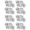 PRIOstahl® Fascette stringitubo in acciaio inox V2A per viti prigioniere, supporto per tubo di fissaggio (1, 30-37 mm, 8 pezzi)