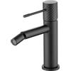 NOLUXA IMEX - Rubinetto Bidet Nero Opaco | Rubinetto Monocomando Bidet Bagno | Rubinetto Bidet con Miscelatore Acqua Calda/Fredda | Rubinetteria Bidet | Facile Installazione | Serie Genova