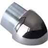 Dalsys Profilo terminale quarto di tondo angolo esterno, profili acciaio inox brunito 10mm, paraspigoli muro, profili acciaio inox, profilo