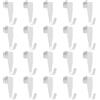 TenaLucy 20 Pezzi Ganci per Termoarredo Bagno, Gancio Accappatoio Doccia Porta Asciugamani, Accessori Bagno Senza Forare, Impermeabili Appendi Accappatoio Bagnos pour Armoires Placards Portes