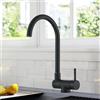 Saeuwtowy Rubinetto da cucina pieghevole, miscelatore da cucina pieghevole, girevole a 360°, miscelatore da cucina, rubinetto pieghevole in acciaio inossidabile, colore: nero