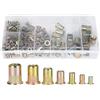 Arythia 165 Pz Kit Rivetti Filettati, Dadi Da Rivettare M3-M12 in Lega di Rame, Set Inserti Filettati Professionali, Fissaggio Industriale per Acciaio, Plastica