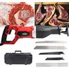 Aocay Sega per Macellaio Professionale, Segaossa Elettrico Sega a Gattuccio Impugnatura Antiscivolo Ammortizzante, 900W/1300W Portatile Sega Ossa, Corsa alternata: 30mm(Color:Red,Size:1300W)