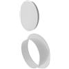 Generic Protezione per foro nel muro per condizionatore d'aria, tappo decorativo di ventilazione in plastica bianca rotondo per tubi, 1 confezione bianco 130mm