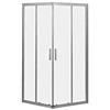 IDRO BRIC Idrobric - Box Doccia 90 x 70 cm (87,5-89,5 x 67,5-69,5 cm) h. 1,90 Cromato Trasparente 6 mm con Sistema