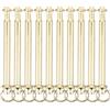 Mikikit Kit Riparazione Ventaglio Pieghevole 10 Set Ribattini e Dadi in Ferro Oro, Resistente e Facile da Rimuovere, Accessori Professionali per Ventaglio Portatile