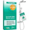 hansgrohe Crometta S Colonna doccia 240 1 getto EcoSmart 9 l/min con termostatico, cromo, 27268000