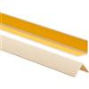 ProfiPVC Profilo Angolare PVC 25x25 mm, 200cm - Listello di protezione in plastica flessibile - Striscia autoadesiva - Riparo dei profili angolari e bordi, facile da installare - Cremoso