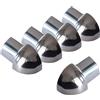 Dalsys 5x Profilo quarto di cerchio esterno 12,5mm acciaio inox lucidato | Angolo esterno per profili piastrelle, protezione bordi muro e pavimento, finitura bagno e cucina