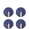 GUYANA Appendi Accappatoio Bagno Ganci da parete non perforati da 4 pezzi, ganci adesivi, asciugamani, chiavi, organizer for porta della cucina Ganci Adesivi (Color : Blue-4pcs)