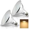 Allesgute 15W E27 LED PAR38 Spot Reflector Lampadina bianco caldo 1400 Lumen Lampadina equivalente a lampade alogene da 150w, 2 pezzi