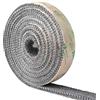 Protalwell Guarnizione per stufa a legna, guarnizione piatta autoadesiva per stufe e caminetti, larghezza 25 mm e spessore 6 mm, nastro in fibra di vetro resistente alle alte temperature, lunghezza 1,8 m