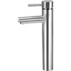 VirtuGro rubinetto bagno lavabo miscelatore lavabo bagno miscelatore bidet rubinetti bagno alto rubinetto lavandino bagno con Tubo di Collegamento Rubinetto Acciaio Inox Spazzolato Argento