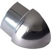 Dalsys Profilo terminale quarto di tondo angolo esterno, profili acciaio inox brunito 12,5mm, paraspigoli muro, profili acciaio inox, profilo