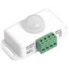 Clearhill 1pz Interruttore Sensore Movimento PIR 12V-24V, Controller Luci LED, Timer 1-10 Min, 120°, 8m (Bianco)