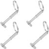 YUMILI Perno a Sgancio Rapido, 4 pezzi Perni a Molla Marina in Acciaio Inossidabile 316, Perni a Linguetta per Barche per le Cerniere del Ponte Superiore Della Nave Bimini Ferramenta 6,3 mm x 51 mm