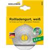 Schellenberg 46003 Cinghia per tapparelle Mini 14 mm, 6 m, bianco