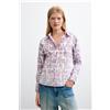 Desigual, Camicia a fiori 100% cotone, Donna, Cotone, Rosso, L