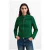 Desigual, giacca corta effetto pelle, Donna, Poliuretano, Verde, L