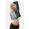 Desigual, maglione a maglia grossa, Donna, Verde, L