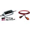 CTEK MXS 10 Caricabatteria, 12V-10A e CTEK 56-304 Prolunga Con Connettori Ctek
