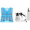 CCLIFE 22 Pezzi Set di Ripristino Pistone del Freno Arretratore Pistoncini Universale & 0,75L Spurgo Freni Dispositivo ad Aria Compressa per Spurgo Liquido, con 1L Bottiglia di Ricarica