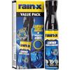Rain-X Pulitore Pelle Auto - Pulisce, Nutre e Protegge Sedile e Tappezzeria in Pelle | Repellente ai Liquidi, Finitura Naturale e Protezione UV + Panno in Microfibra - 300 ml