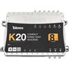 Televes K20, 950 - 2150 MHz, 49 - 84 dBμV, 75 ohm, 95 dBμV, 46 - 862 MHz, 8,28 MHz