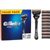 Gillette Rasoio Gillette ProGlide da uomo con 10 lame di ricambio per una rasatura perfetta