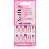 Nail HQ Coffin Pink Contrast French 24 pz