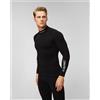 X-Bionic Maglietta Nera A Maniche Lunghe Con Mezzo Collo Alto Da Uomo X-bionic Energy Accumulator 4.0 Turtle Neck Lg Sl