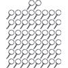 50 pezzi portachiavi con catena da 1" per forniture per portachiavi fai da
