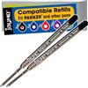 Cottage Mills Jaymo - 2 - Ricariche per penne compatibili con Gel Parker® nero. Liscio inchiostro di scrittura tedesco con punta media da 7 mm # 30525PP