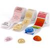 NIIMBOT Etichette 3 rotoli compatibili con stampanti NIIMBOT B1 B2 B21 Pro B3S, 50 x 50 mm rosa + 50 x 50 mm colorato + 41 x 41 mm carta kraft