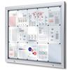 Danieli | Bacheca con o senza LED Certificata per Esterno IP56, Vetro di Sicurezza, Ermetica | Bacheca in Alluminio, Magnetica da Esterno (15xA4)