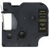 BROVACS 1 confezione di nastro per etichette oro su nero compatibile per DYMO D1 45024, 12 mm 1/2 OPA2224
