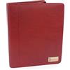 Catwalk Collection Handbags - Cartella Portadocumenti Pelle da Viaggio - Cartellina Porta Tablet e Documenti - Carpetta A5 - Angela - Rosso